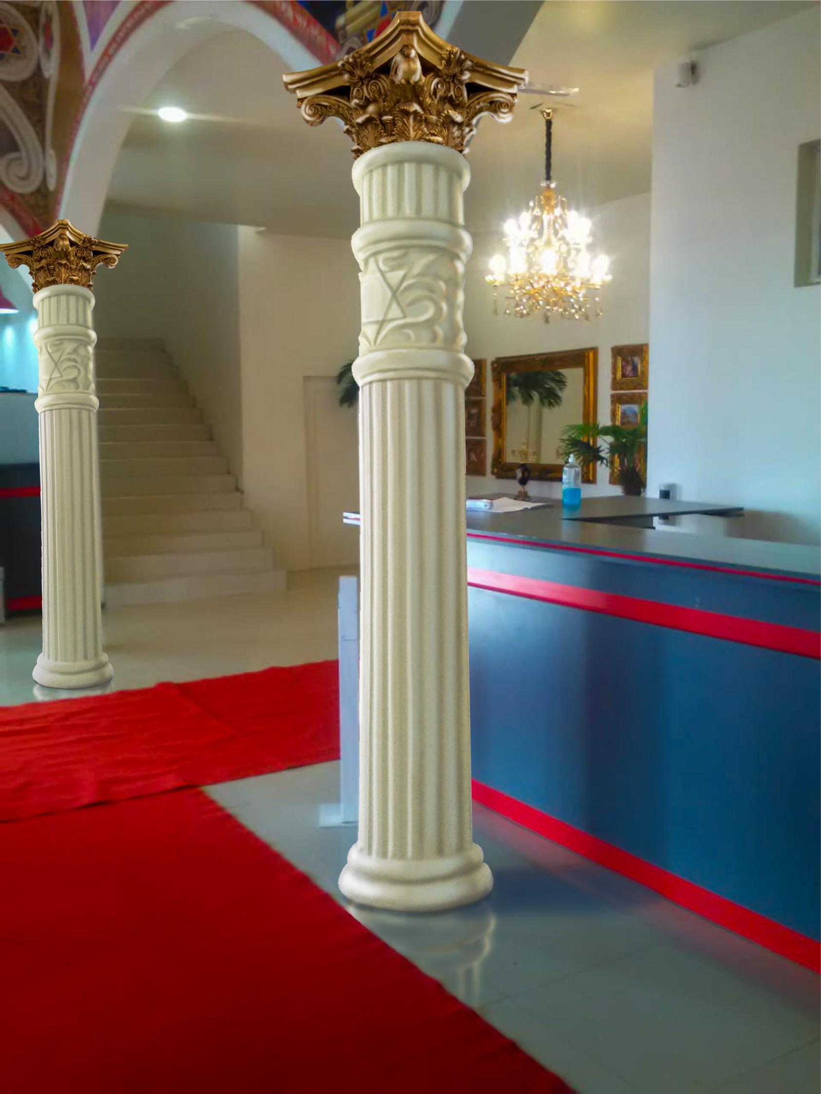 Church Star of David Column