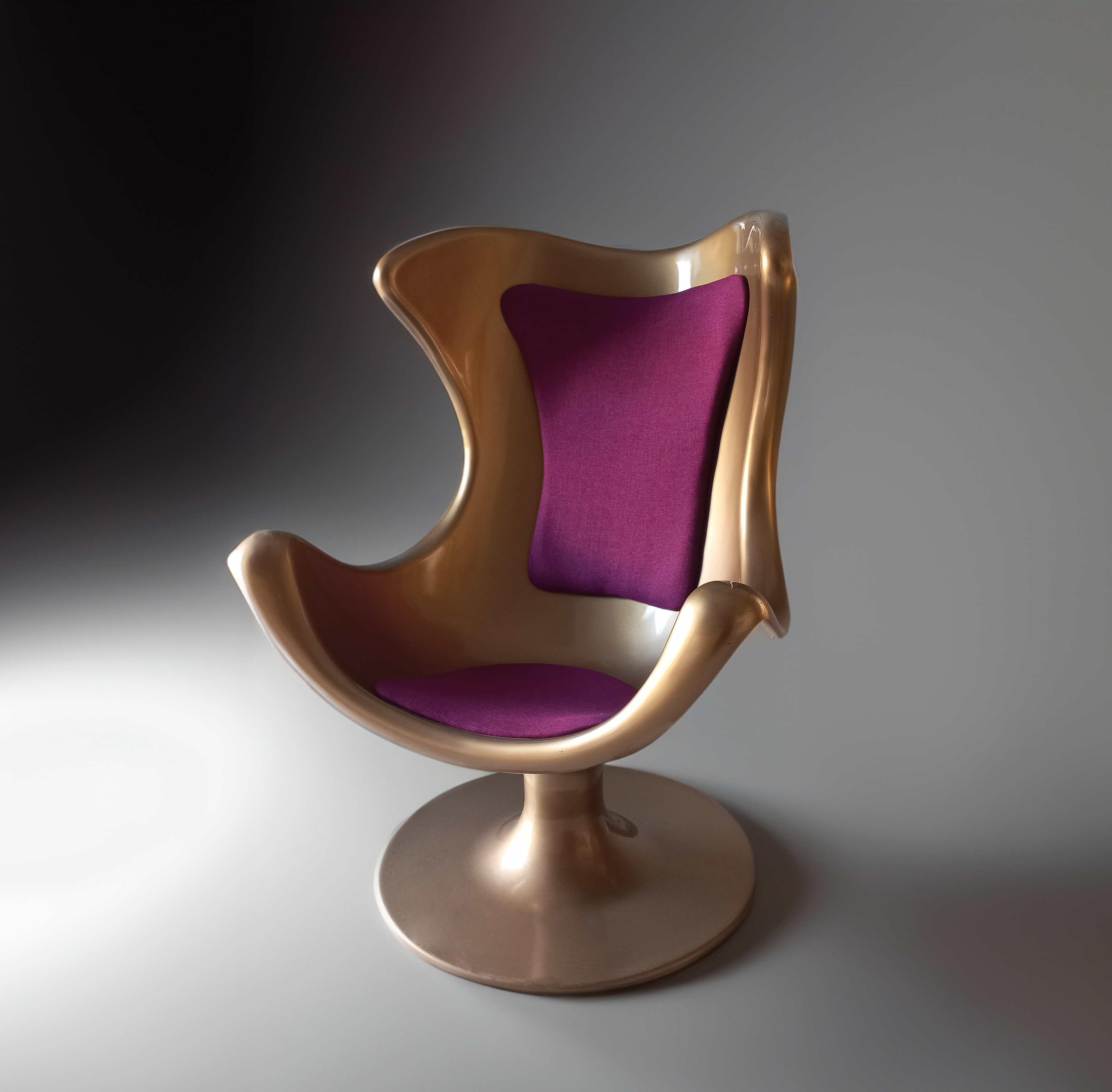Wingback Chair in Gold Wingback Chair in Gold